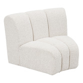 Ever Dreaming Living Laurent 4 Seater Curved  Boucle Sofa