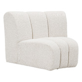 Ever Dreaming Living Laurent 4 Seater Curved  Boucle Sofa