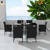 Ever Dreaming Living 6 Seater Cove Outdoor Dining Table Set