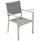 Ever Dreaming Living Robbie Aluminium Outdoor Armchair Tray Table
