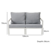Ever Dreaming Living 4 Seater Olvera Outdoor Lounge Set