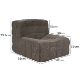 Ever Dreaming Living 2 Piece Newland Accent Chair &amp; Ottoman Set