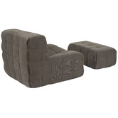 Ever Dreaming Living 2 Piece Newland Compressed Accent Chair &amp; Ottoman Set
