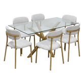 Ever Dreaming Living 6 Seater Estrada Dining Table &amp; Chair Set