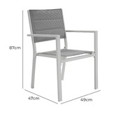 Ever Dreaming Living White Jennie Outdoor Dining Chairs