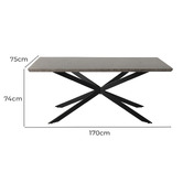 Ever Dreaming Living 6 Seater Carrillo Dining Table &amp; Chair Set