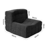 Ever Dreaming Living 2 Piece Newland Compressed Accent Chair &amp; Ottoman Set
