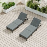 Ever Dreaming Living Zaiden PE Wicker Sun Lounge