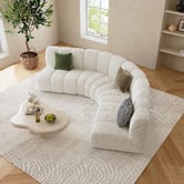 Ever Dreaming Living Laurent 5 Seater Boucle Modular Sofa
