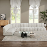 Ever Dreaming Living Laurent 6 Seater Boucle Modular Sofa
