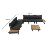 Ever Dreaming Living 5 Seater Kat Outdoor Modular Lounge Sofa Set