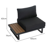 Ever Dreaming Living 5 Seater Kat Outdoor Modular Lounge Sofa Set
