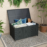 Ever Dreaming Living Gordon PE Wicker Outdoor Storage Box