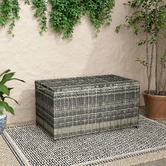 Ever Dreaming Living Gordon PE Wicker Outdoor Storage Box