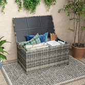 Ever Dreaming Living Gordon PE Wicker Outdoor Storage Box