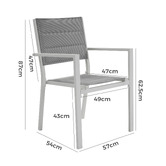 Ever Dreaming Living White Jennie Outdoor Dining Chairs