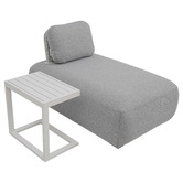 Ever Dreaming Living Tori Outdoor Chaise Lounge &amp; Side Table Set