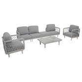 Ever Dreaming Living 6 Seater Meja Outdoor Modular Lounge Set