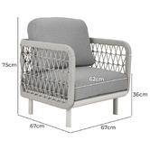 Ever Dreaming Living 6 Seater Meja Outdoor Modular Lounge Set