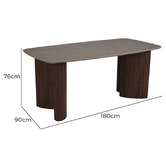 Ever Dreaming Living Rory Slate Dining Table