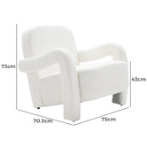 Ever Dreaming Living Julian Boucle Accent Chair