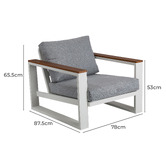 Ever Dreaming Living 5 Seater Helena Outdoor Modular Sofa Set
