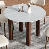Ever Dreaming Living Brent Faux Marble Dining Table