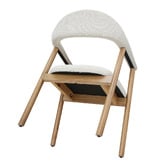 Ever Dreaming Living Arnault Boucle Dining Chairs