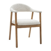 Ever Dreaming Living Arnault Boucle Dining Chairs