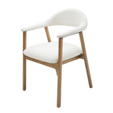 Ever Dreaming Living Arnault Boucle Dining Chairs
