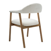 Ever Dreaming Living Arnault Boucle Dining Chairs