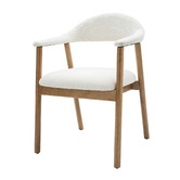 Ever Dreaming Living Arnault Boucle Dining Chairs