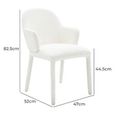 Ever Dreaming Living Lazio Chenille Dining Chairs
