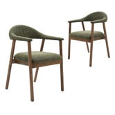 Ever Dreaming Living Arnault Boucle Dining Chairs