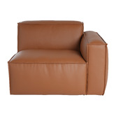 Ever Dreaming Living Massey 5 Seater Leather Chaise Lounge Set