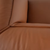 Ever Dreaming Living Massey 5 Seater Leather Chaise Lounge Set