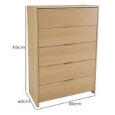 Ever Dreaming Living Portage 5 Drawer Chest
