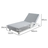 Ever Dreaming Living Hanover Aluminium Sun Lounge
