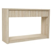 Ever Dreaming Living Clara Travertine-Look Console Table