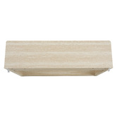 Ever Dreaming Living Clara Travertine-Look Console Table
