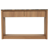Ever Dreaming Living Alyssa Faux Marble Console Table