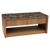 Ever Dreaming Living Alyssa Faux Marble Coffee Table