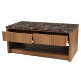Ever Dreaming Living Alyssa Faux Marble Coffee Table