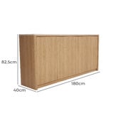 Ever Dreaming Living Lillian Travertine-Look Sideboard