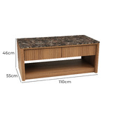 Ever Dreaming Living Alyssa Faux Marble Coffee Table