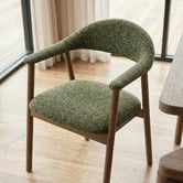 Ever Dreaming Living Arnault Boucle Dining Chairs