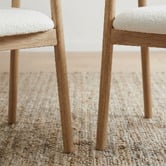 Ever Dreaming Living Arnault Boucle Dining Chairs
