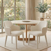 Ever Dreaming Living Lazio Chenille Dining Chairs