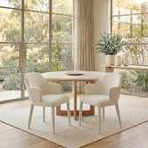 Ever Dreaming Living Lazio Chenille Dining Chairs