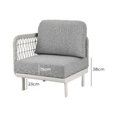 Ever Dreaming Living 4 Seater Guillaume Outdoor Modular Sofa Set